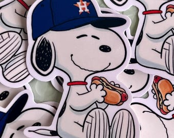 Houston Astros Snoopy Sticker