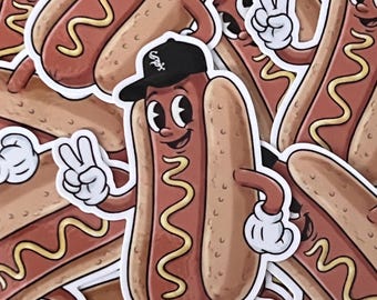 Chicago White Sox Hot Dog Sticker