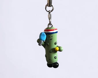 Pickleball Pickle Keychain