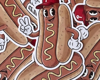 Philly Hot Dog Sticker