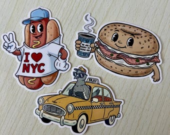 New York - 3 Stickers Pack