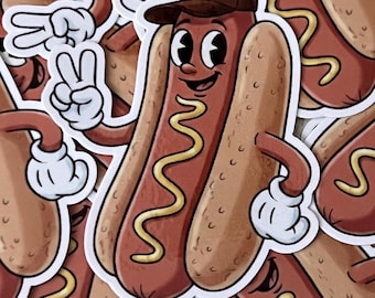 San Diego Padres Hot Dog Sticker