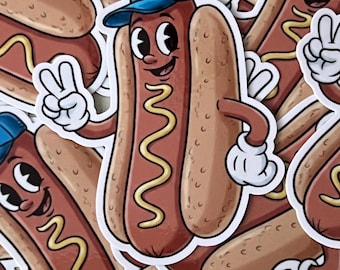 LA Dodgers Hot Dog Sticker
