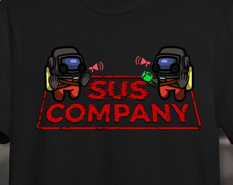 SUS COMPANY / Lethal Company x Among Us crossover t-shirt