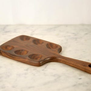 Handmade Wooden Deviled Egg Serving Tray - Perfect for Parties & Holidays | Unique Charcuterie Board | Rustic Kitchen Decor | Gift Idea