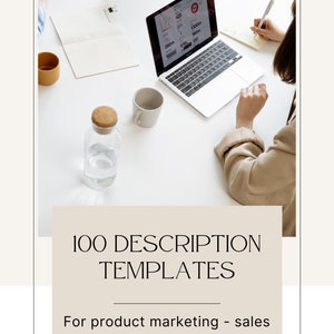 100 Description Templates - Effective product Description Pdf - Marketing Tool - Copy Writing