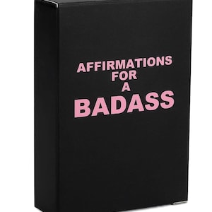 Badass Affirmation Cards: 50 Funny Empowering Quotes for Women