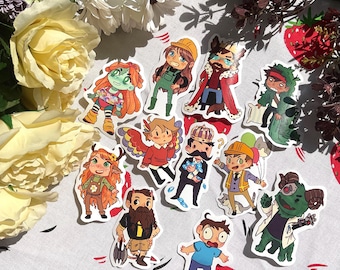 Hermitcraft Characters Stickers