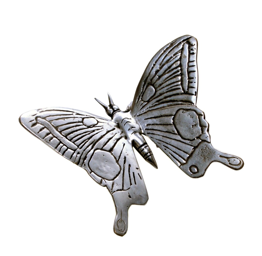 Brass Butterfly Cast in the Lost Form and Silverplated Etsy