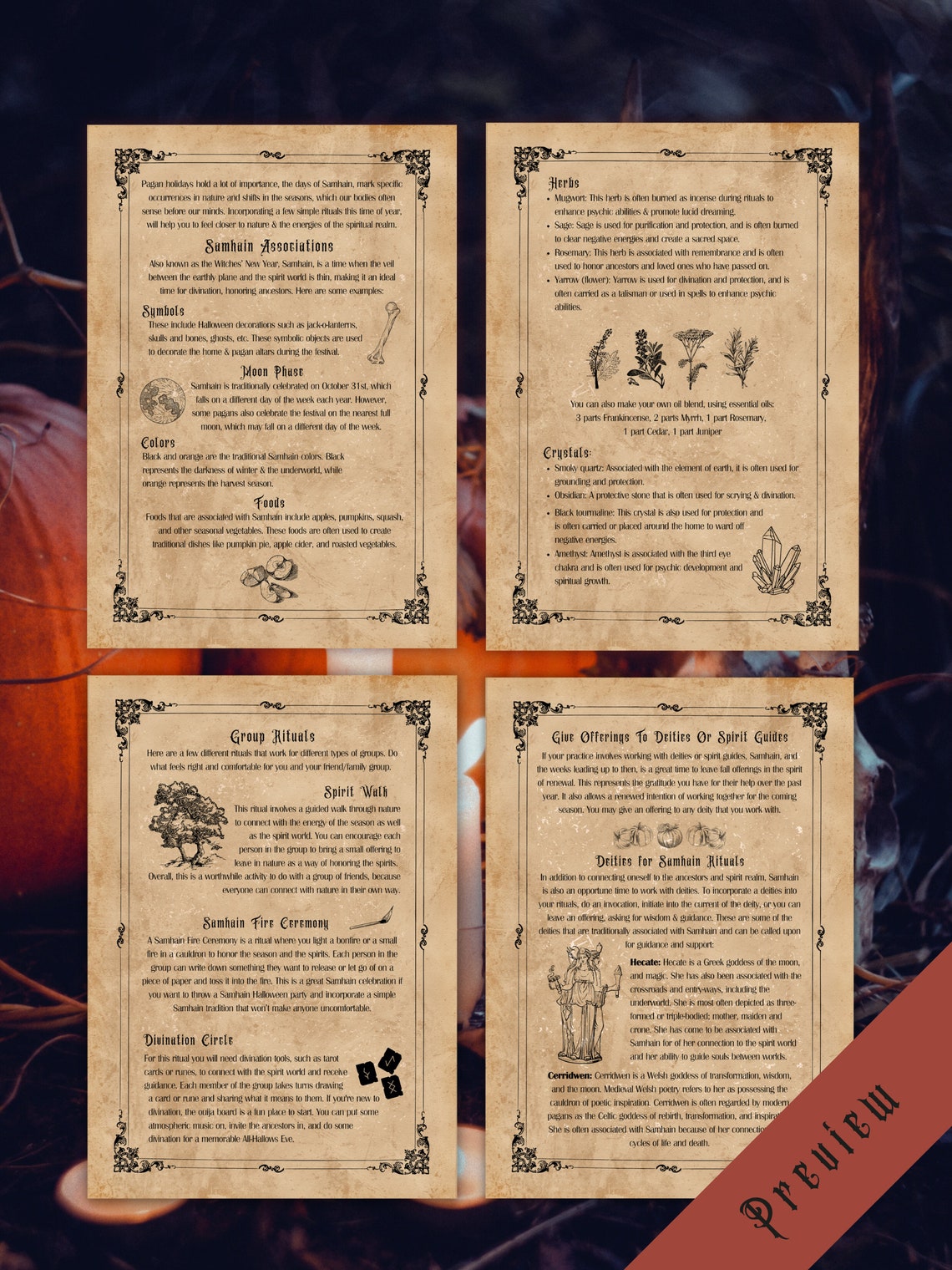 Printable Beginner's Guide to Samhain Part 1 | Pagan and Witchcraft ...