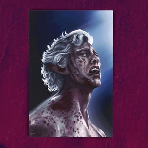 Astarion Fan Art (Baldur&#39;s Gate 3) Poster | Satin or Matte Finish Optins | Fantasy Poster Decor | Unique Art Print | Home Decor Wall Art