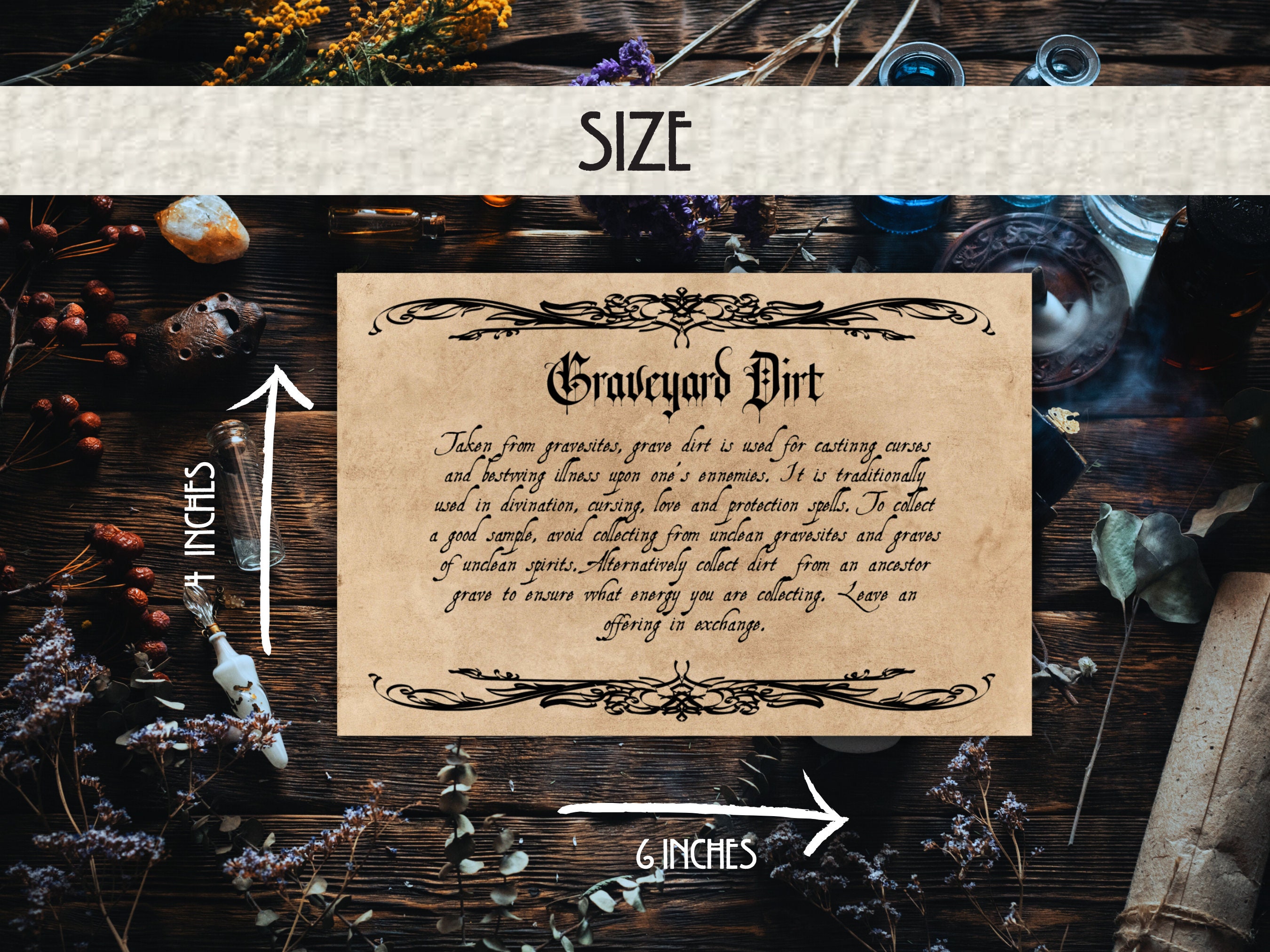 32 Black Magic Apothecary Labels: Printable Spell Ingredients (digital ...