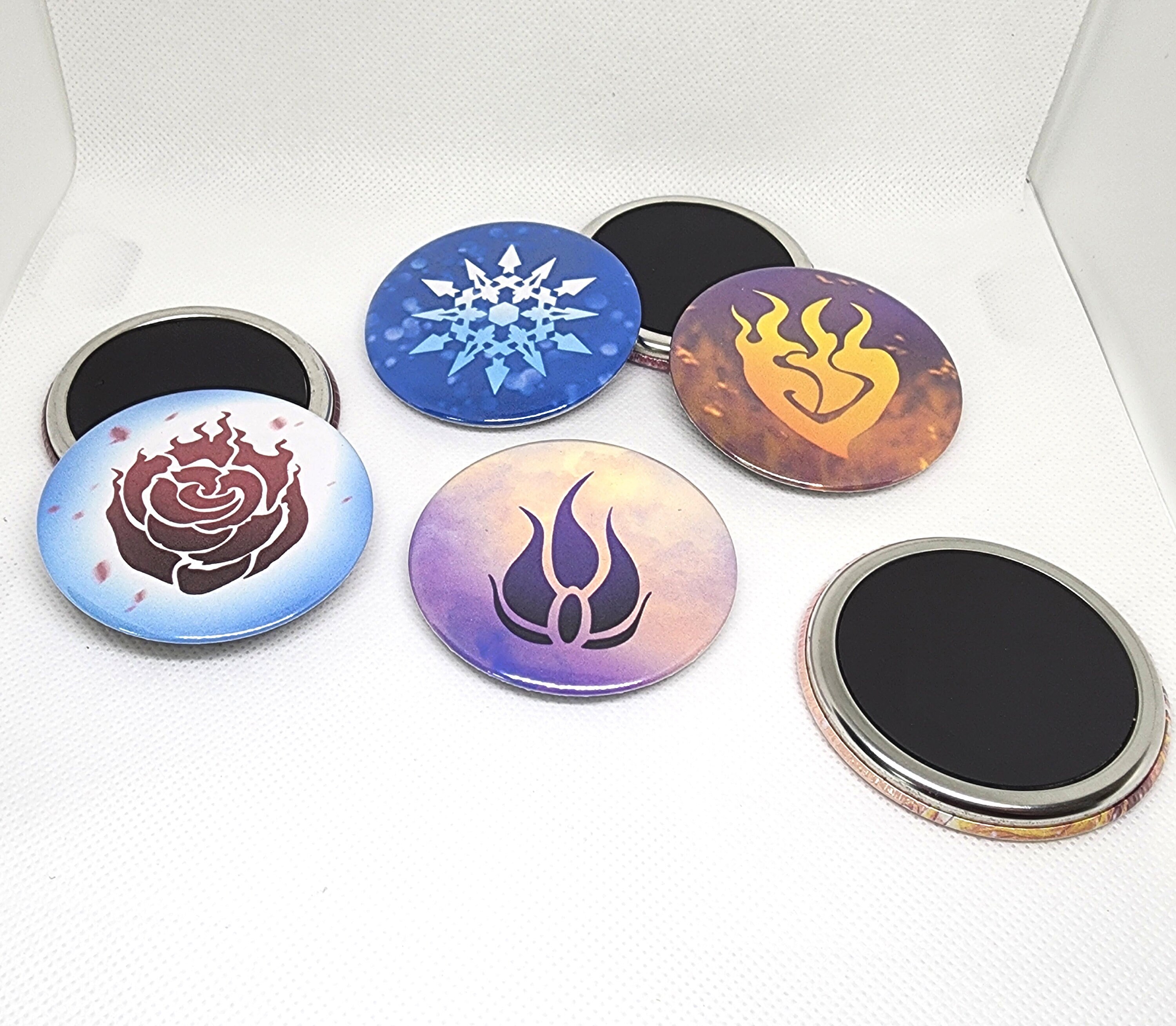 Team RWBY Fridge MAGNETS 2.25 Inch 58mm Round Rubber