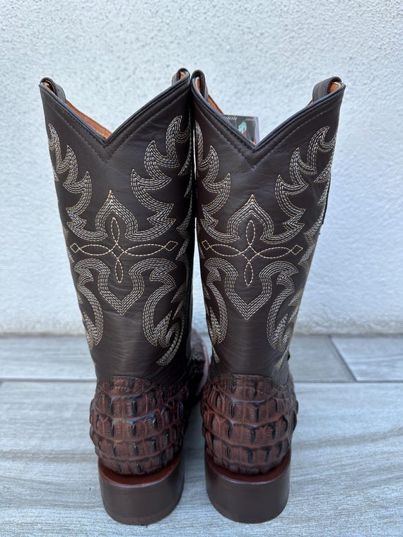 ルケーシー クロコダイルレザー ウエスタンブーツ ブラウン 27cm ルケーシー クロコダイルレザー ウエスタンブーツ ブラウン 27cm