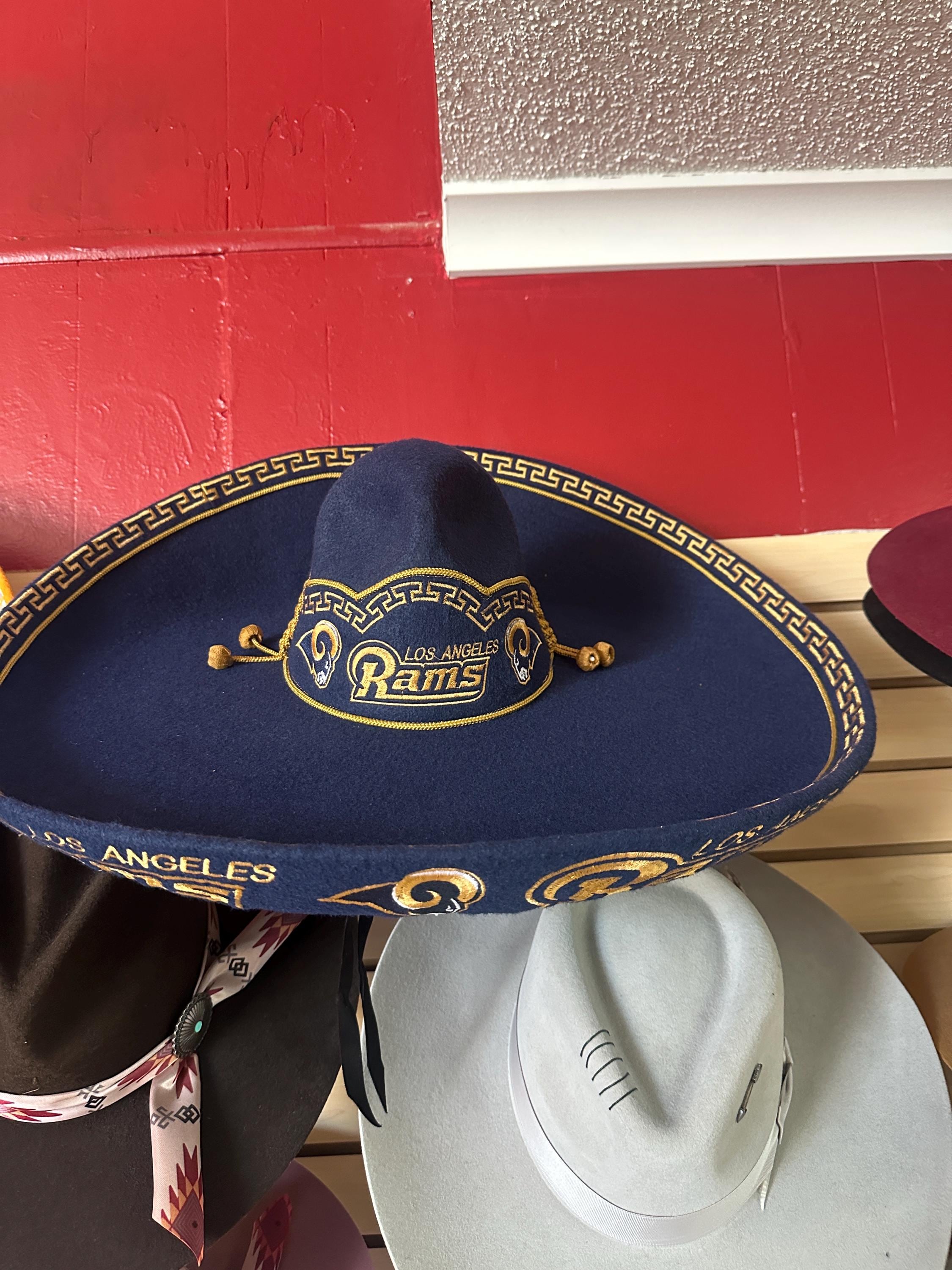 Los Angeles Rams Sombrero Charro: Navy Gold Mariachi Hat