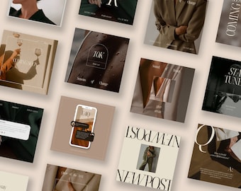 Minimal & Luxury Instagram Templates⎟Social Media Templates⎟Small Business Instagram⎟Luxury Instagram Post Templates⎟Aesthetic Instagram