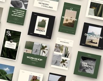 Bundle Modern & Minimal Instagram Templates⎟Social Media Templates⎟Small Business Instagram⎟Luxury Instagram Templates⎟Aesthetic Instagram
