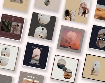 Astrologie Instagram Templates⎟Social Media TemplatesAesthetic Templates⎟Zodiak Instagram Post Templates⎟Aesthetic Instagram ⎟Astrology