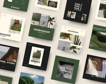 Moderne & Minimal Instagram Vorlagen⎟Social Media Vorlagen⎟Small Business Instagram⎟Luxury Instagram Post Vorlagen⎟Aesthetic Instagram