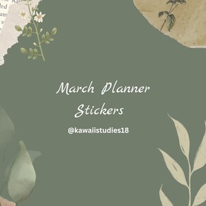 March Planner Stickers
