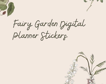 Fairy Garden Digital Stickers for Goodnotes
