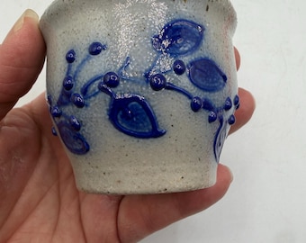 Salmon Falls Pottery, Stoneware Bowl, Earthenware Pottery, Blue