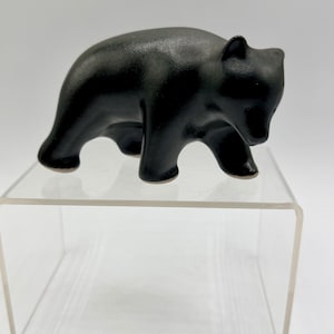 Vintage Pigeon Forge pottery Walking  Bear figurine matte finish