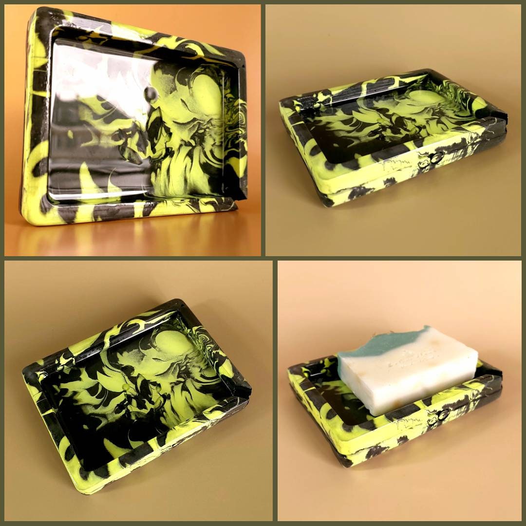 Soap Dish Epoxy Soap Holder Bathroom Accessories Modern Shower Soap