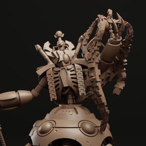 Robotic Lord of Eradication (60mm Base / Wargaming Kit / 3D Printed / Necro Guardian)