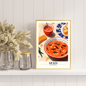 Cuisine Poster | Spain Poster | Travel Souvenir | Gift Idea | Spain Travel Impression