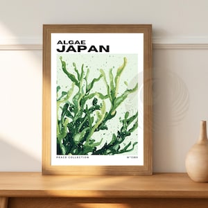 Küchenposter | Algen-Poster | Japan-Poster | Reisesouvenir | Geschenkidee | Japan-Reisedruck