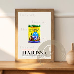 Digital poster  Tunisia | Harissa poster| Travel souvenir | Gift idea | Tunisia travel print (PDF)