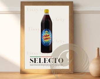 Digitale poster Algerije | Selecto Hamoud Boualem poster | reissouvenir | cadeau-idee | Algerije reisprint (PDF)