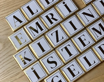 Isteme Schokolade | Kiz Isteme Cikolatasi |Türkische Traditionelle Schokolade | Allahin Emri Ile Kizinizi Istemeye Geldik | Tepsi | Söz