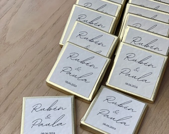 10 Personalized Chocolate Pieces | Chocolate Squares for Birth, Engagement, Civil Ceremony, Baptism, Birthday | Söz, Nisan, Isteme, Nikah