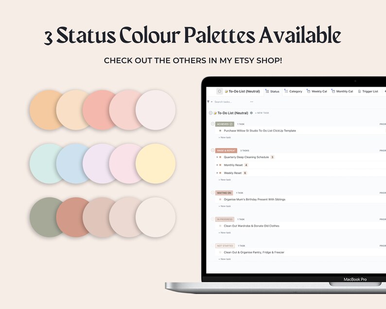 Clickup To-do List Template | Customisable Task Manager & Productive ...