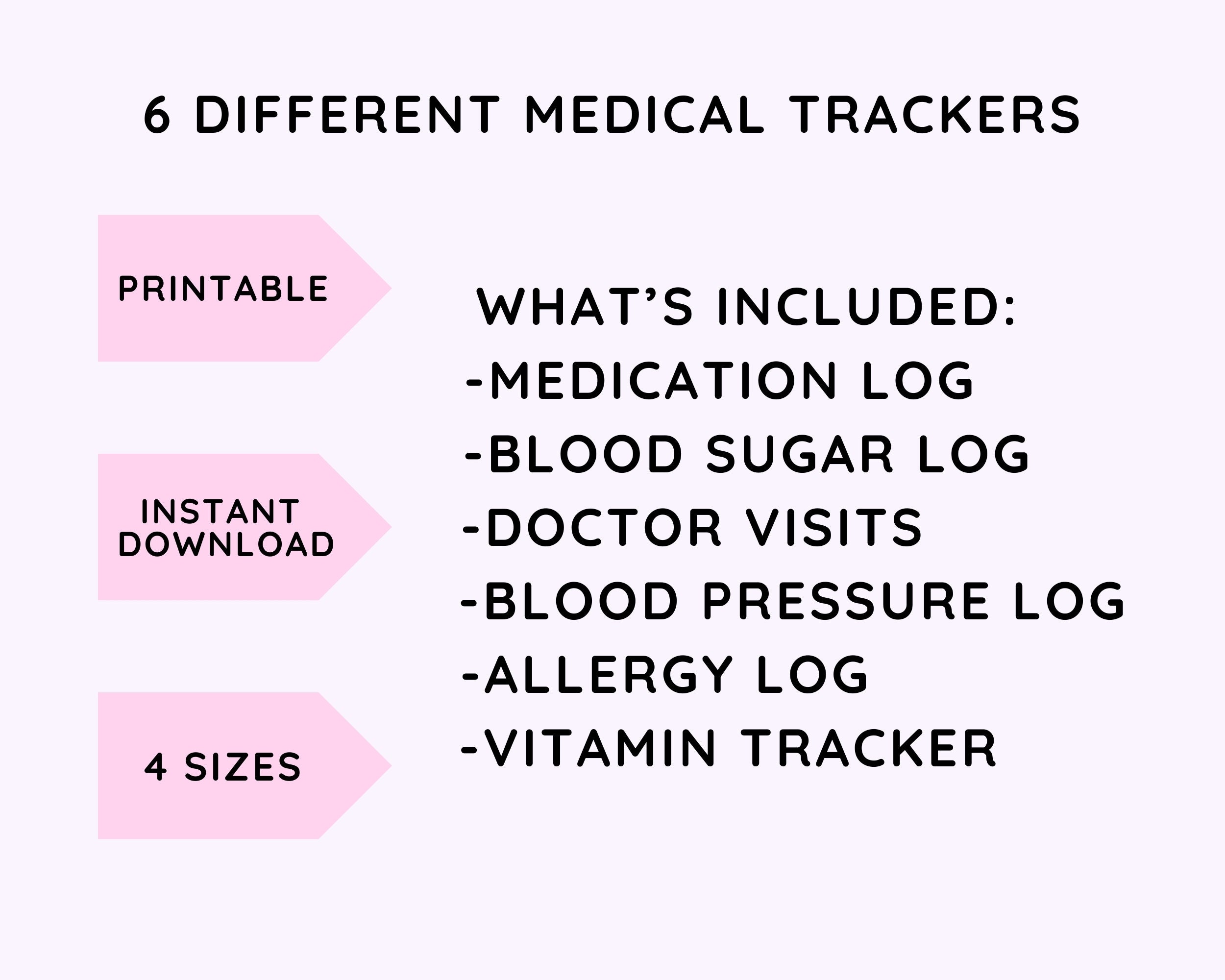 Medical Tracker Bundle Printable,medical Planner,medical Binder,health ...