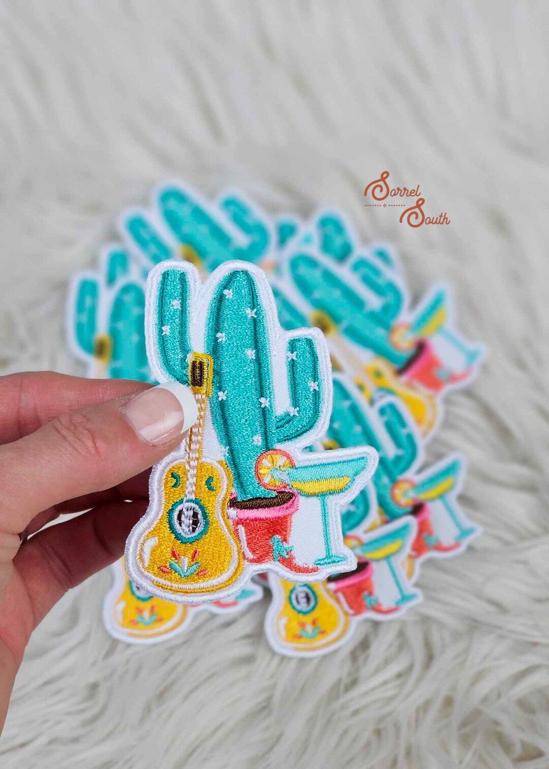 Margarita Party Iron on Heat Adhesive Embroidered Patch, Western ...