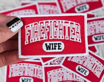 Red Firefighter Wife Patch, Wifey, Wife Patch, Trending Patch, Boutique, Patches, Hat Bar, Popular Patch