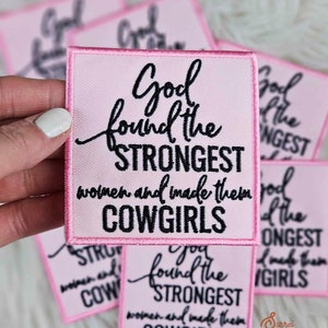 God Found Iron On Heat Adhesive Embroidered Patch, Western, Cowgirl, Faith, Christian, Trending Patches, Boutique, Patches, Hat Bar