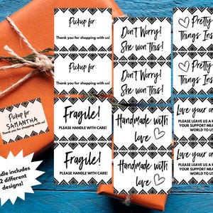 Etiqueta térmica digital de 4" x 6" Aztec BUNDLE (12 arquivos PNG), adesivos de embalagem, dymo, rollo, adesivo térmico, boutique, boutique ocidental