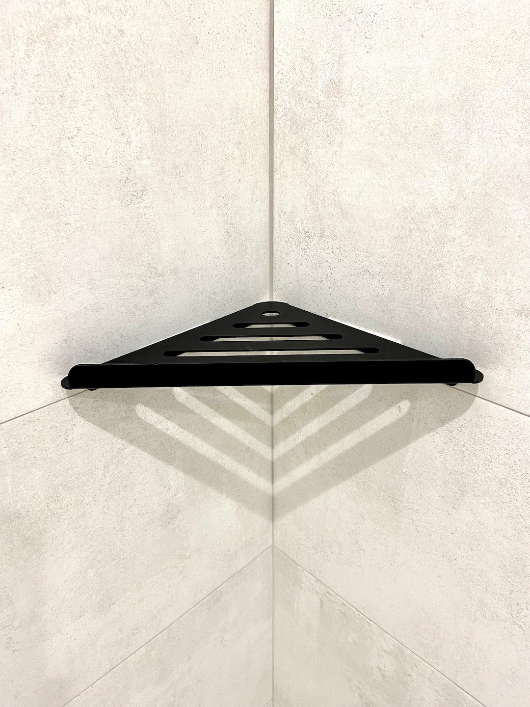 Black Metal Shower Shelf Hanging Bathroom Shelf Metal Etsy