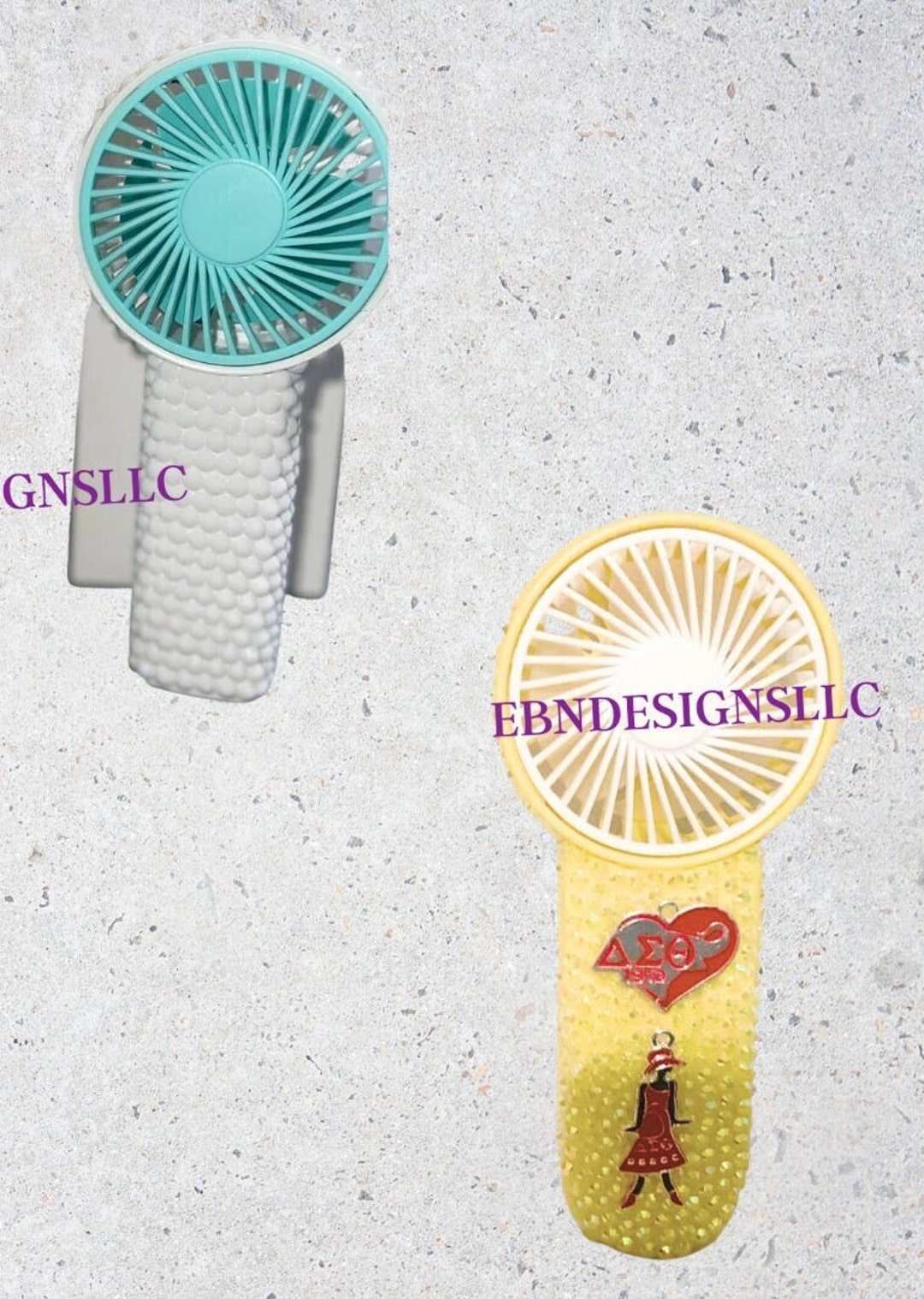 Bling Handheld Fans Etsy