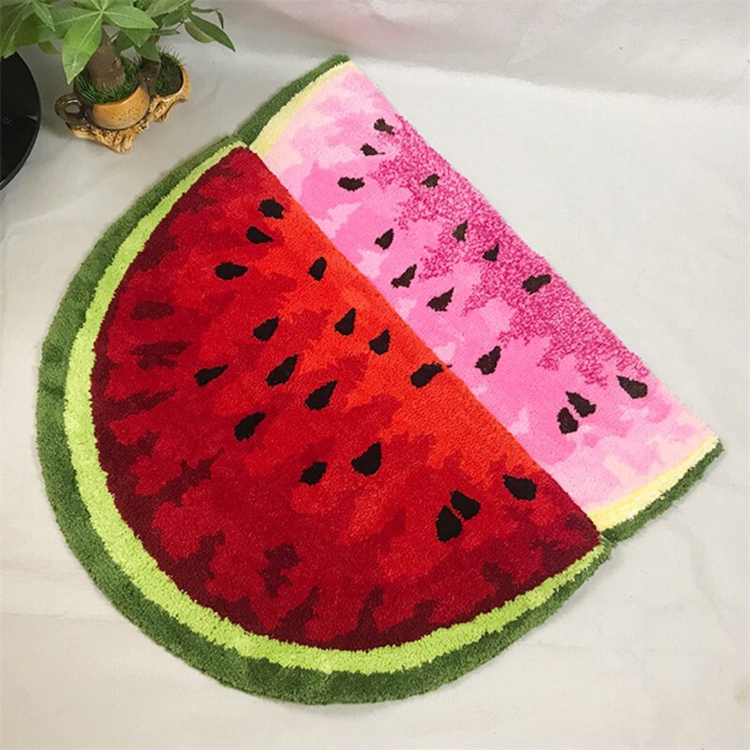 Fruit Slice Half Round Rug Summer Doormat Summer Porch Decor Home Rug ...
