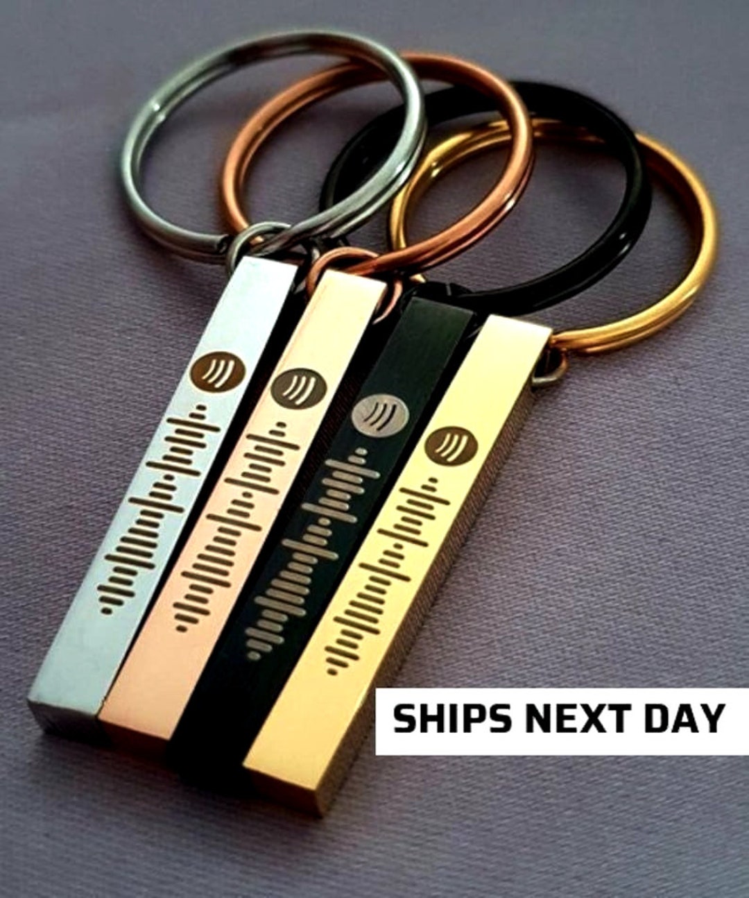 Music Code Keyring Song Code Keychain Scannable Song Keychain