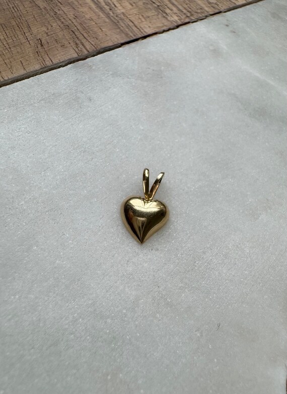 Vintage 14k Solid Gold Heart Pendant/Charm