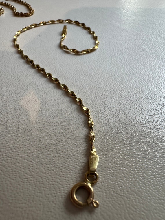14k Solid Gold Vintage Twisted Bracelet