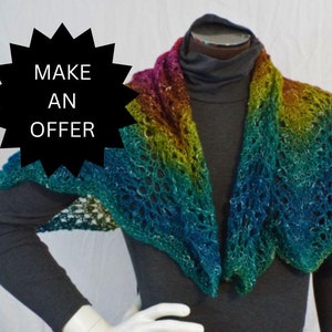 Lightweight Rainbow Shawl