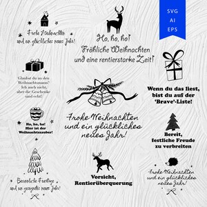 Deutsche Frohe Weihnachten Plotter SVG, Natal alemão, Natal svg, SVG de inverno alemão, Frohe weihnachten SVG