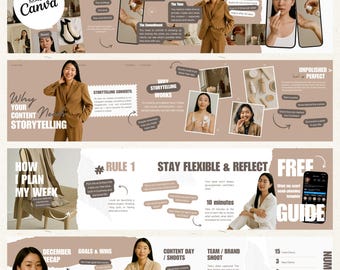 Instagram Carousel Templates: Canva Bloger Posts (Digital Download)